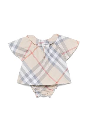 beige cotton dress BURBERRY KIDS | 8100700A2205